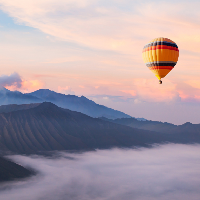 Lifted Hot Air Balloon Clouds
