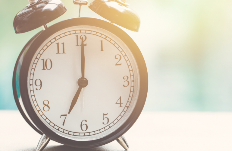 image of vintage alarm clock